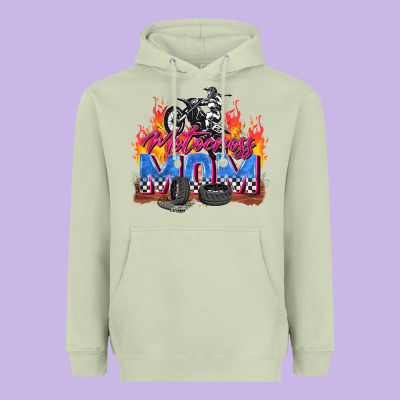 Motocross Mom Heavyweight Hoodie Designed By Zillion Design Studio