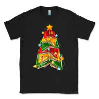 Black christmas book tree Classic Tee - Zillion Design Studio