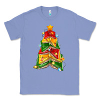 Colony Blue christmas book tree Classic Tee - Zillion Design Studio