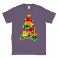 Lavender christmas book tree Classic Tee - Zillion Design Studio