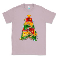 Lilac christmas book tree Classic Tee - Zillion Design Studio