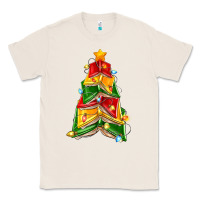 Natural christmas book tree Classic Tee - Zillion Design Studio