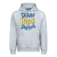 Heather Grey down right perfect Urban Hoodie - MaliasSmallBusiness