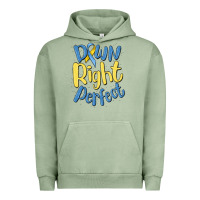 Pigment Oil Green down right perfect Urban Hoodie - MaliasSmallBusiness