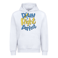 White down right perfect Urban Hoodie - MaliasSmallBusiness