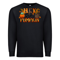 Black hey there pumpkin Premium Sweatshirt - RacoonDesign