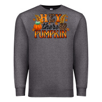 Charcoal Heather hey there pumpkin Premium Sweatshirt - RacoonDesign