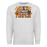 Dove Grey hey there pumpkin Premium Sweatshirt - RacoonDesign