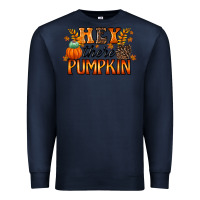Navy hey there pumpkin Premium Sweatshirt - RacoonDesign