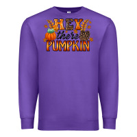 Purple hey there pumpkin Premium Sweatshirt - RacoonDesign