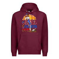 Burgundy Chill the fourth out 4th of july Premium Hoodie - NancyCooperArtShop