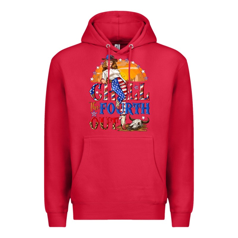 Chill The Fourth Out 4th Of July Premium Hoodie by NancyCooperArtShop | Teevron