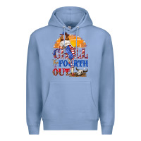 Colony Blue Chill the fourth out 4th of july Premium Hoodie - NancyCooperArtShop