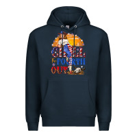Navy Chill the fourth out 4th of july Premium Hoodie - NancyCooperArtShop