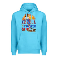 Ocean Blue Chill the fourth out 4th of july Premium Hoodie - NancyCooperArtShop