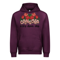 Mauve Wine chingona every damn day Urban Hoodie - MaliasSmallBusiness