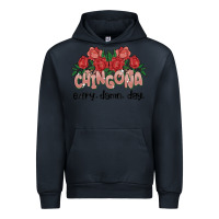 Navy chingona every damn day Urban Hoodie - MaliasSmallBusiness