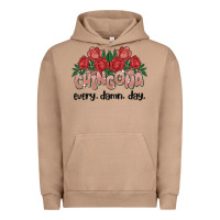 Pigment Burro chingona every damn day Urban Hoodie - MaliasSmallBusiness