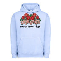 Pigment Grape Ice chingona every damn day Urban Hoodie - MaliasSmallBusiness