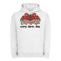 Pigment Lunar Rock chingona every damn day Urban Hoodie - MaliasSmallBusiness