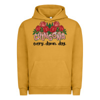 Pigment Peanut Butter chingona every damn day Urban Hoodie - MaliasSmallBusiness