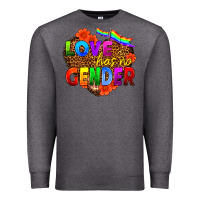 Charcoal Heather love has no gender Premium Sweatshirt - HRA Design Shop