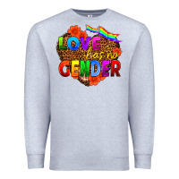 Heather Grey love has no gender Premium Sweatshirt - HRA Design Shop