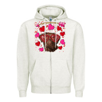 Valentine's Day  Labrador Retriever Zipper Hoodie | Teevron