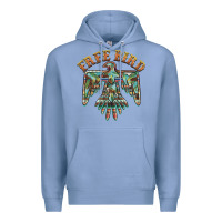 Colony Blue free bird feathers thunderbird Premium Hoodie - BarkalooDesign