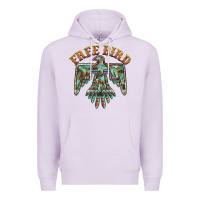 Lilac free bird feathers thunderbird Premium Hoodie - BarkalooDesign