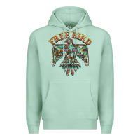 Seafoam free bird feathers thunderbird Premium Hoodie - BarkalooDesign
