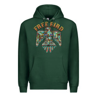 Sports Green free bird feathers thunderbird Premium Hoodie - BarkalooDesign