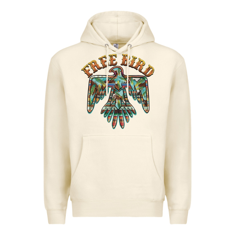Free Bird Feathers Thunderbird Premium Hoodie by BarkalooDesign | Teevron