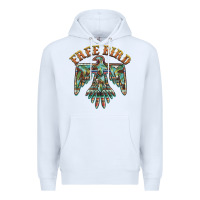 White free bird feathers thunderbird Premium Hoodie - BarkalooDesign