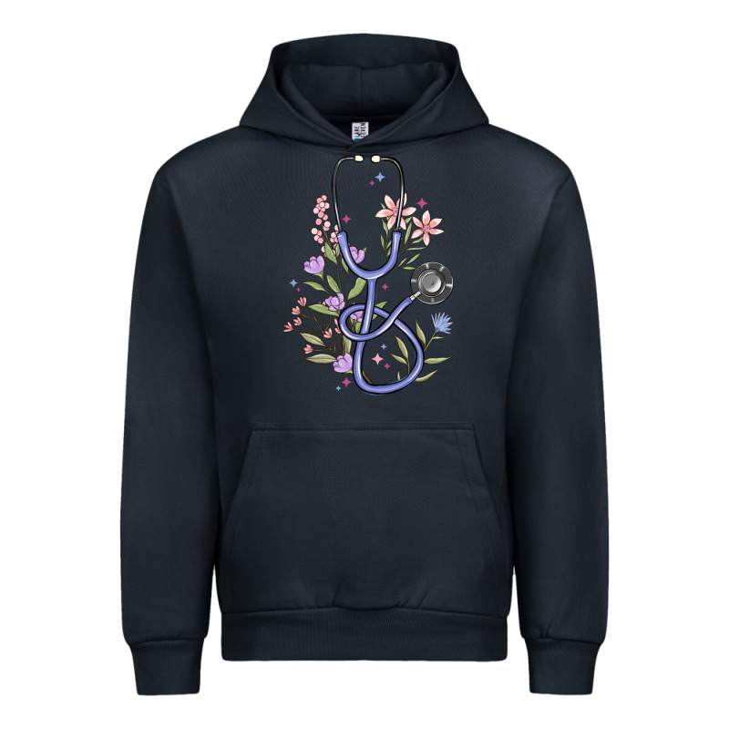 Floral Stethoscope Urban Hoodie by MaliasSmallBusiness | Teevron