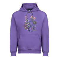 Tulip floral stethoscope Urban Hoodie - MaliasSmallBusiness