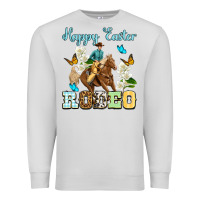 Dove Grey Happy Easter rodeo Premium Sweatshirt - OliviaCreatesArt