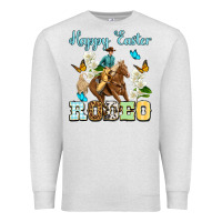 Oatmeal Heather Happy Easter rodeo Premium Sweatshirt - OliviaCreatesArt