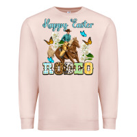 Pale Pink Happy Easter rodeo Premium Sweatshirt - OliviaCreatesArt