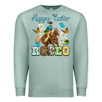 Seafoam Happy Easter rodeo Premium Sweatshirt - OliviaCreatesArt