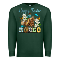 Sports Green Happy Easter rodeo Premium Sweatshirt - OliviaCreatesArt