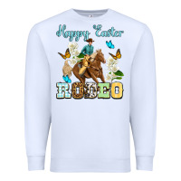 White Happy Easter rodeo Premium Sweatshirt - OliviaCreatesArt