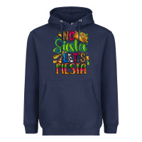 Navy no siesta lets fiesta Heavyweight Hoodie - CTS Tumbler Store