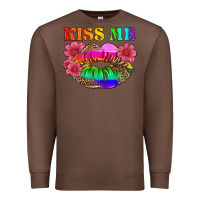 Chestnut lgbtq kiss me Premium Sweatshirt - HRA Design Shop