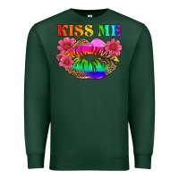 Sports Green lgbtq kiss me Premium Sweatshirt - HRA Design Shop