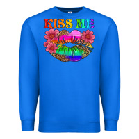 True Royal lgbtq kiss me Premium Sweatshirt - HRA Design Shop