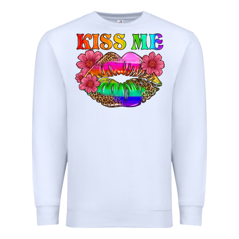 Lgbtq Kiss Me Premium Sweatshirt by HRA Design Shop | Teevron