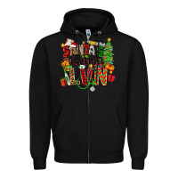Black santa's favorite lvn Zipper Hoodie - Zillion Design Studio