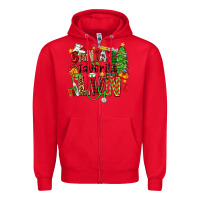 Red santa's favorite lvn Zipper Hoodie - Zillion Design Studio