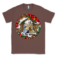 Chestnut Christmas Joy To The World Classic Tee - RanaPortraitStore